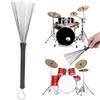 MNWMNW Drum Brushes, Wire Brushes, Drum Stick Brushes, Retractable Nylon Drum Brushes for Music Lovers, Students, and Adults (2-Pack)