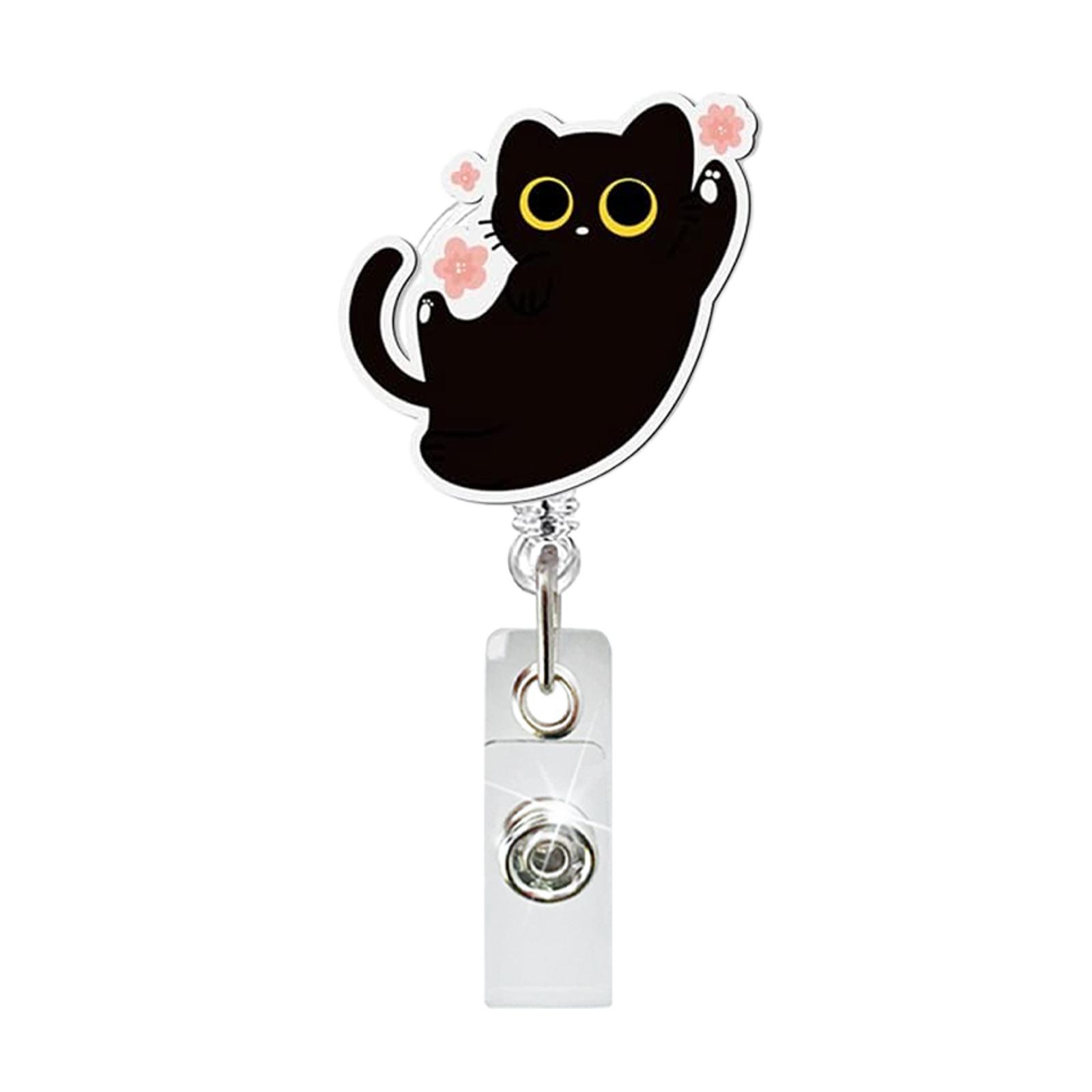 

Id Badge Holder Reliable Swivel Badge Clip Black Badge Reel Cute For Exhibition Nurse School