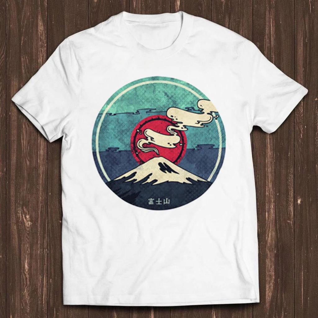 Fuji T Shirt Fuji-san Mount Japan Iconic Volcano Tokyo Cool Gift Tee C459