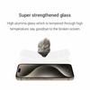 KZDOO For iPhone 16 Pro Anti-Dust Clear Screen Protector 3D Curved AB Glue Tempered Glass Film