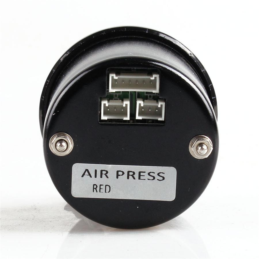 52Mm Dual Air Pressure Gauge Blue Led Suspension Air Ride Gauge+ 1/8Npt Sensors