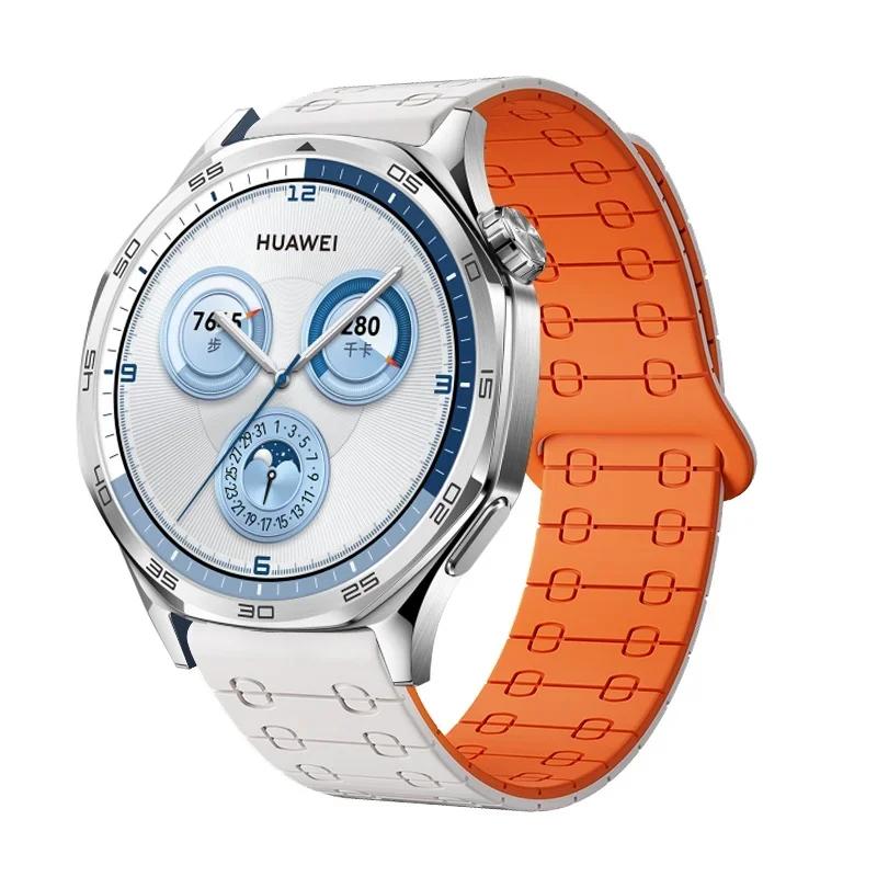 Silicone Band For Huawei Watch GT 6 GT6 Pro 46mm Strap Magnetic Loop Correa For Huawei Watch 5 Pro 4 3 GT6 GT5 GT4 GT3 GT2 GT2e