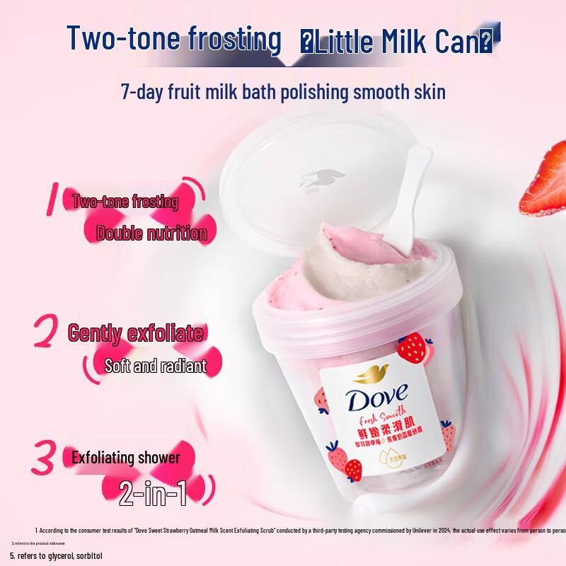 Dove Süße Erdbeere & Hafermilch Badeset