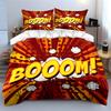 Vibrant Comic-Inspired Decorative Set  Kid'S And Adults' Bedroom Decor, Exquisite Three-Piece Bedding Set Gift