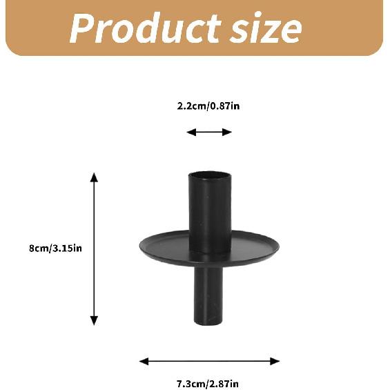 Set of 4/8 Metal Candle Holders for Wine Bottle Insertion Taper Candle Stand Candlestick Adapter Centerpieces Decors