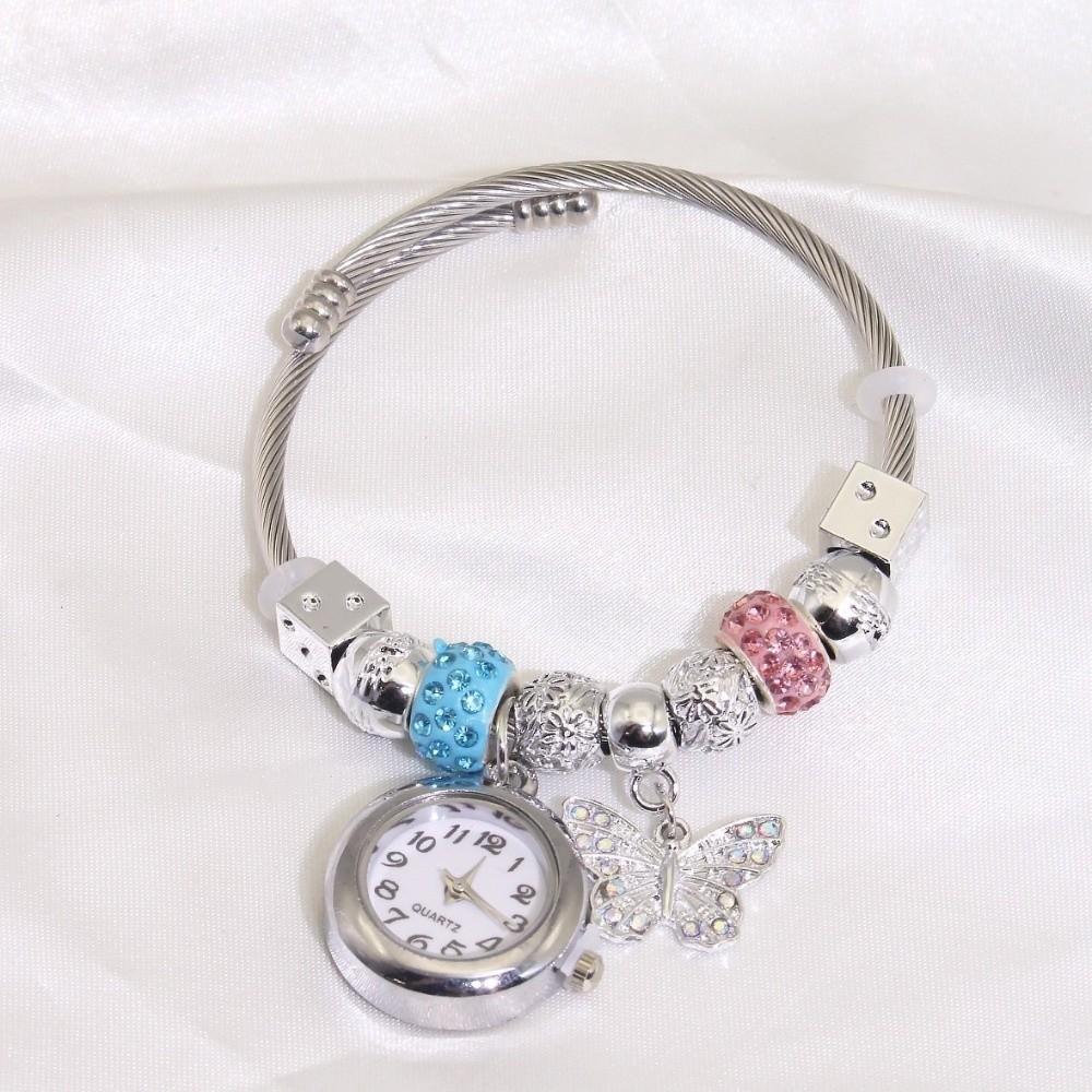 Elegant Beaded Watches Precise Quartz Watch Trendy Women's Bracelet Watches Birthday Gift