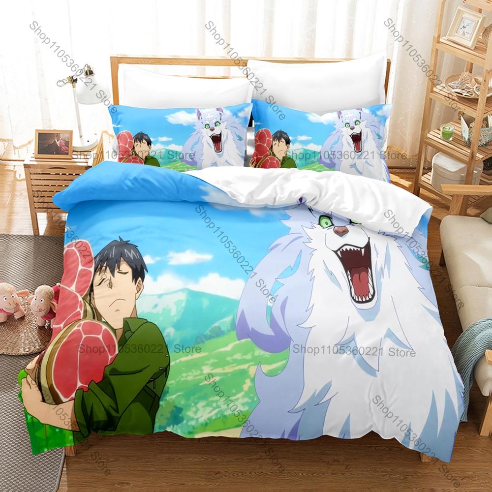 Gourmet Isekai Manga Tondemo Skill De Isekai Hourou Meshi Art Print Bedding Set 3in1 1 Duvet Cover 2 Pillowcases Soft Household