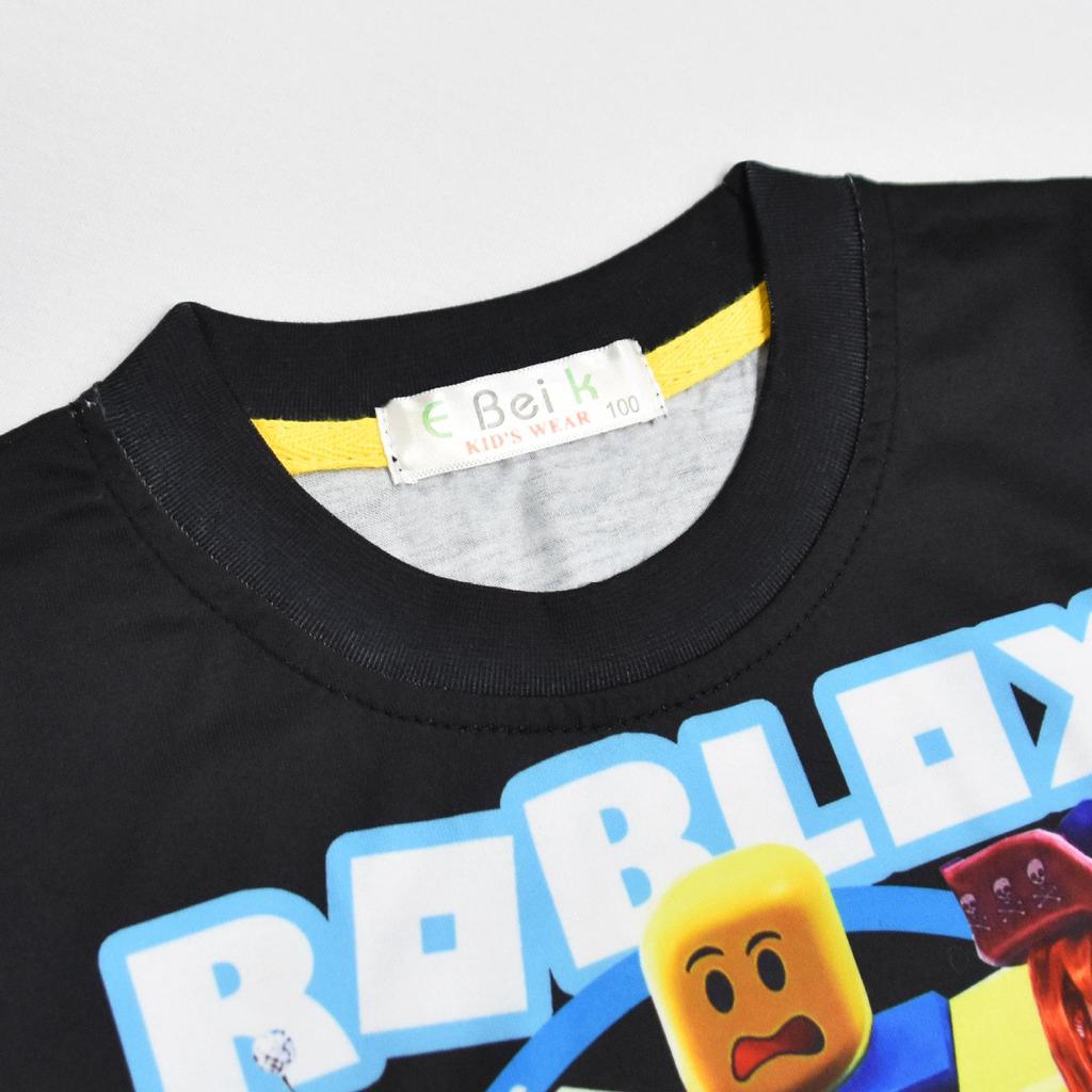 Children's Short Sleeve Home Wear Set with Lego Hide-and-Seek Anime Cartoon Print