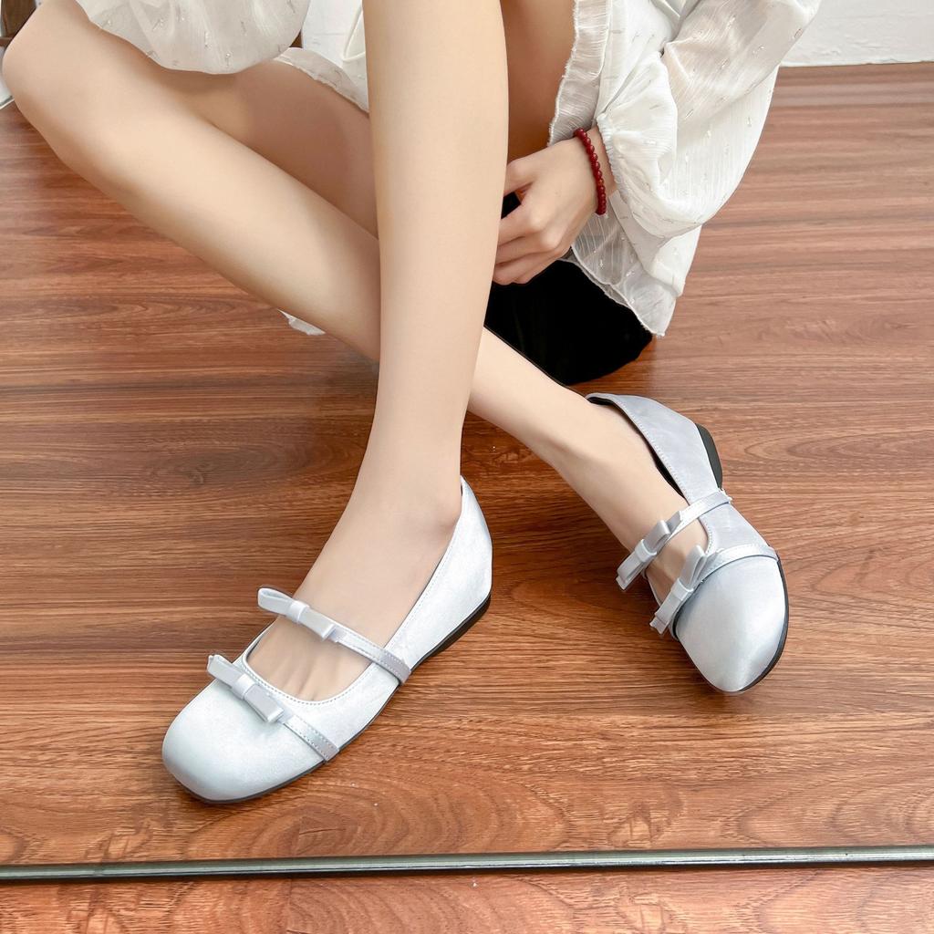 2025 new women's shoes summer outer wear small inner height increase platform single shoes women's summer versatile high-end temperament shoes
