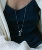 Pearly More Cubic Horseshoe Charm Long Necklace_Pm26N004Ss
