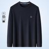 MONTAGUT Men's Cloud Soft Round Neck Long Sleeve T-Shirt