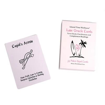 Island Time Love Oracle Cards Tarot Divination Deck English Vision Edition Board Playing Game for Party