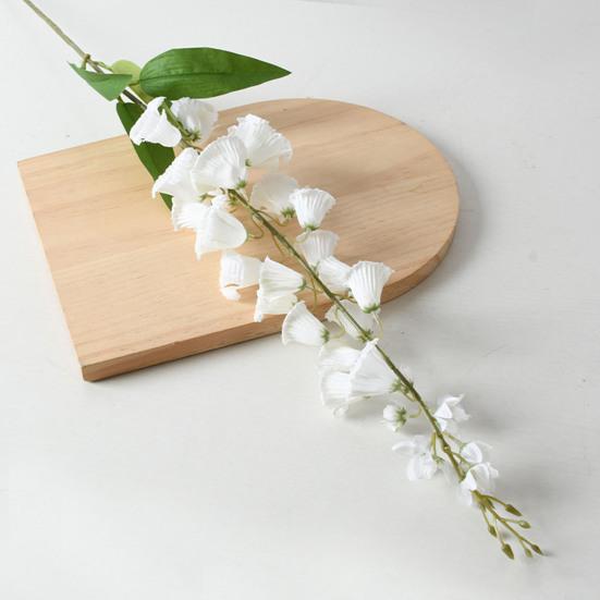 Artificial Lily of The Valley Faux Bell Orchid Bouquet with Long Stem for Vase Home Garden Wedding Party Table Centerpiece