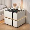 Comodino Smart di Lusso: Design Italiano Moderno Minimalista, Armadietto Multifunzionale per Camera da Letto
