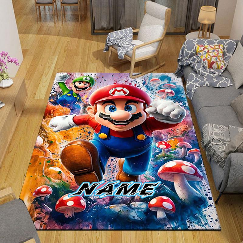 Custom 1Pc Super Mario Adventure Rug Office Carpet Indoor Outdoor Entrance Doormat Nonslip Soft And Comfortable Living Room D2915174