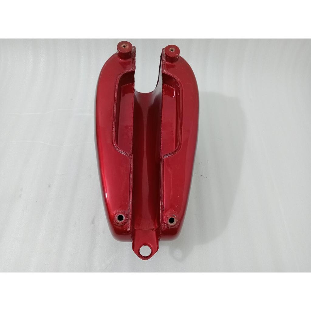 Fit For Petrol Fuel Gas Tank With Cap Triumph T120 Cherry & Silver Painted Steel