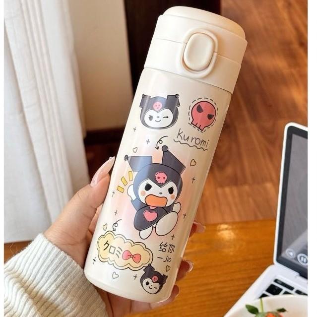 Sanrio Strawberry Bear Insulated Flask With Bouncing Lid For Kids And Students