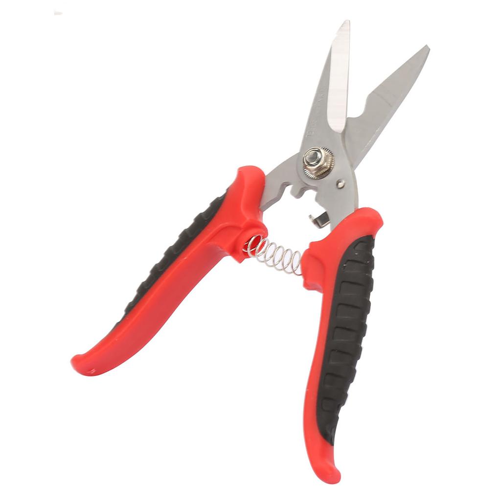 180mm 3CR13 Steel Electrician Garden Scissors Multifunction Straight Head Plastic Scissors