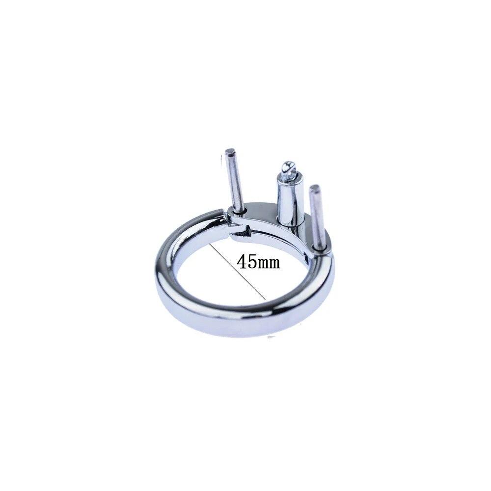 2023 New Male Stainless Steel Chastity Cage Penis Ring Bird Cage Bondage Metal Phallus Abstinence Device BDSM Sex Toys for Men18