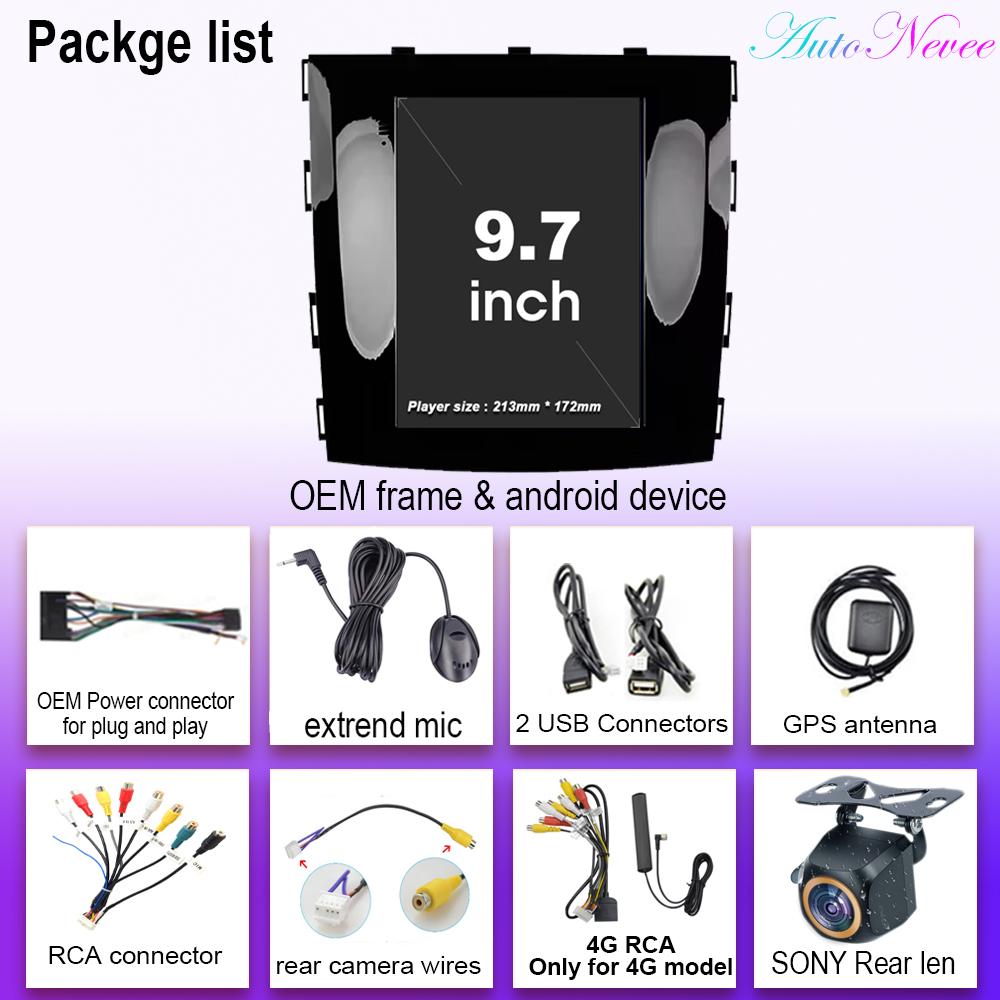 9.7 Inch Android 14 For GREAT WALL For Hover Haval H9 2015 - 2019 Auto Radio Multimedia Player Vertical GPS Carplay NO 2din DVD