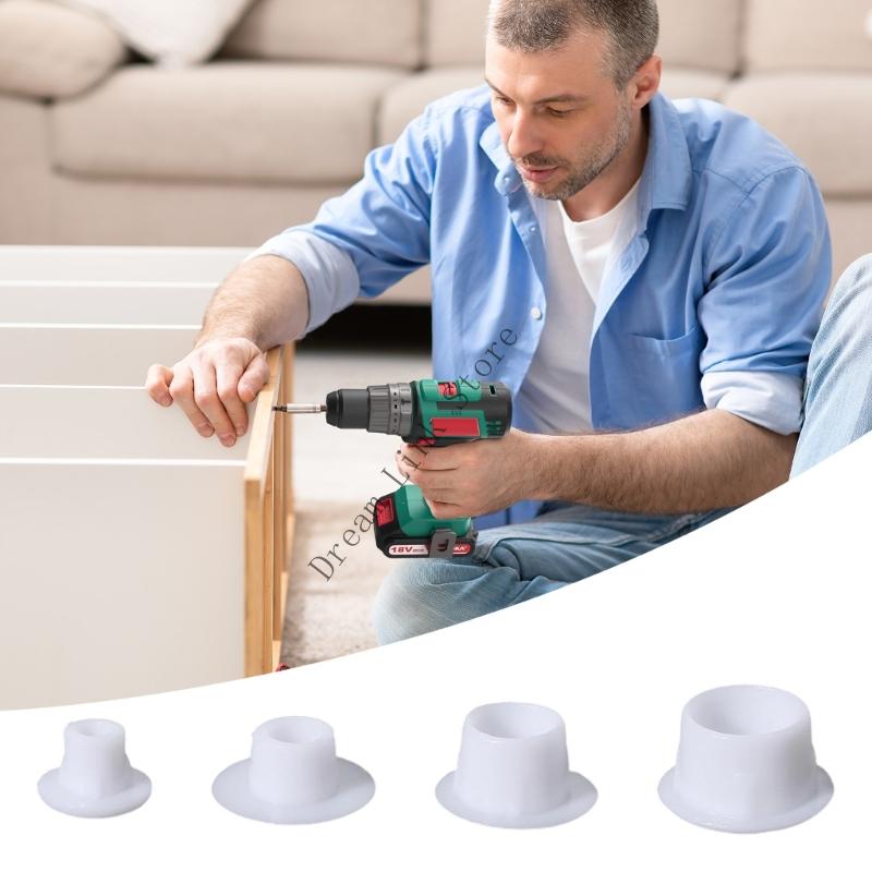 320Pcs Decoration Cap 4 Sizes Drill Hole Cover Furniture Hole Plug Plastic Screw Hole Cap Cover Furniture Cap