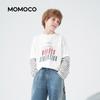 MOMOCO Youth Long-Sleeve Color-Block Faux Two-Piece T-Shirt