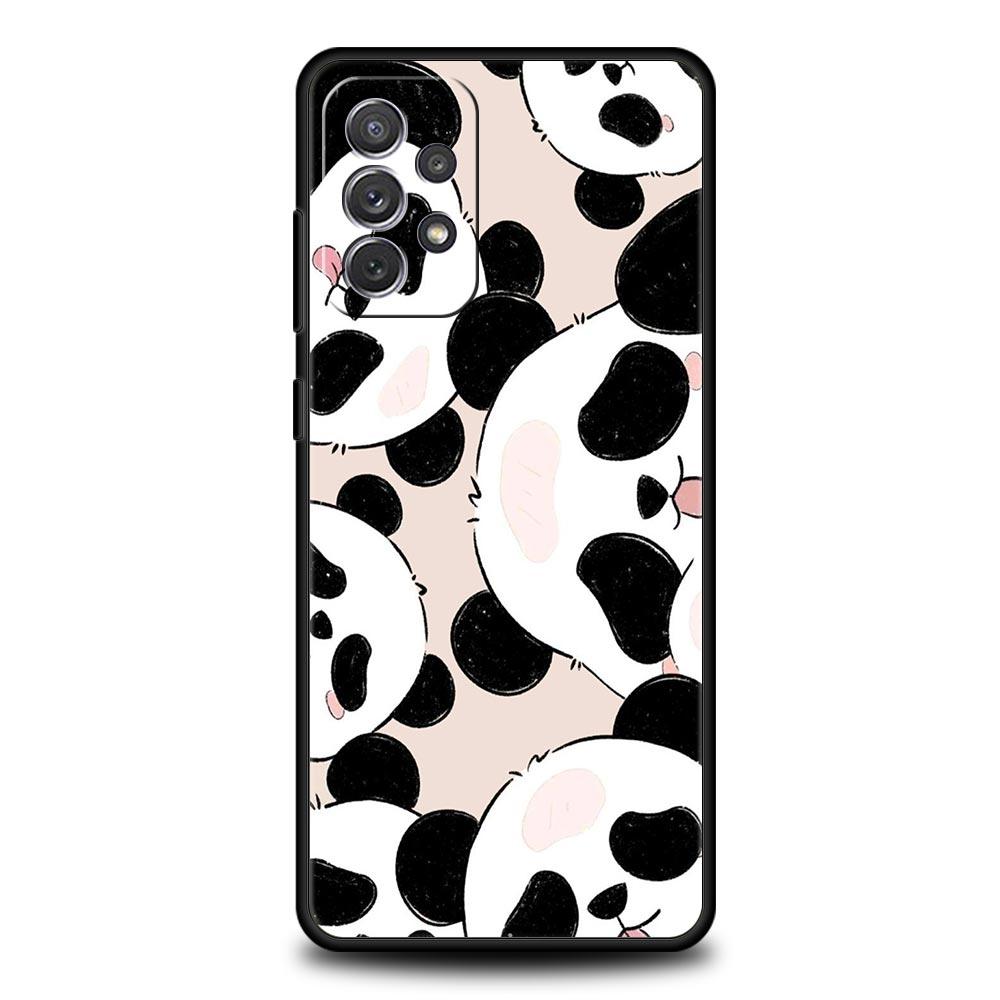 Custodia per Telefono Panda Cartone Animato Per Samsung Galaxy A15 A13 A51 A71 A41 A31 A21S A03S A05 A35 A32 A55 A23 A25 A33 A53 A73 5G Cover
