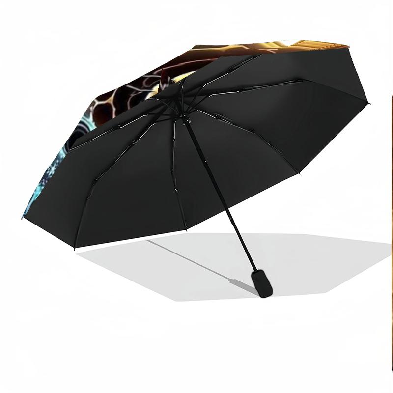 Bee Yin Yang Harmony 8-Frame for Travel, camping, Casual Lightweight Portable Umbrella, Essential for every family Holidays Birthday Gift
