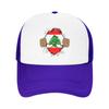 Lebanese Lebanon Flag Mesh Baseball Cap Adult Sport Sun Caps  Hats Adjustable Summer Trucker Hats