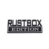 3D Car Styling RUSTBOX Edition for car Hood Fender trunk Rear Bonnet Nameplate Decal Emblem Badge Sticker