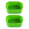 Square Air Fryer Liner Silicone Baking Mat 6.7 Inch Non-Stick Oven Safe Tray BPA-Free Air Fryer Basket for Even Cooking