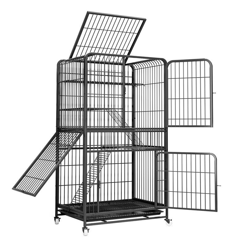 Luxury Double-Layer Cat Cage Villa