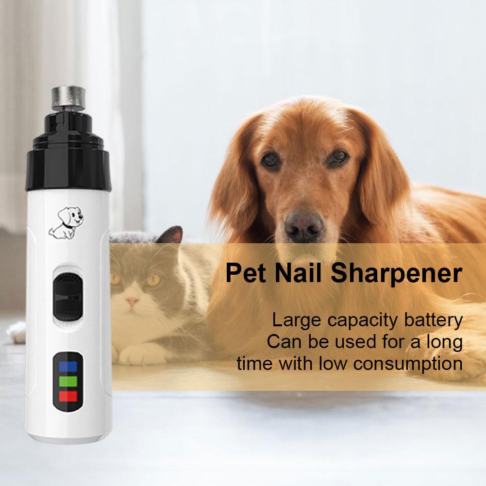 Electric Pet Nail Grinder Rechargeable Dog Nail Trimmer Cat Nail Grinder Suitable for Small Middle Large Dogs and Cats