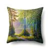 Forest Landscape Pattern Decorative Pillowcase Car Sofa Square Cushion Pillowcase