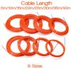 4mm 5 Meter To 40 Meter Guide Device Nylon Electric Cable Push Pullers Duct Snake Rodder Tape Orange Wire