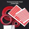 2 stück Ultra Dünne Transparent Rot Film Doppelseitiges Klebeband Mit Hoher Temperatur Beständigkeit Keine Spuren Wasserdicht Haftung Starke Haftung