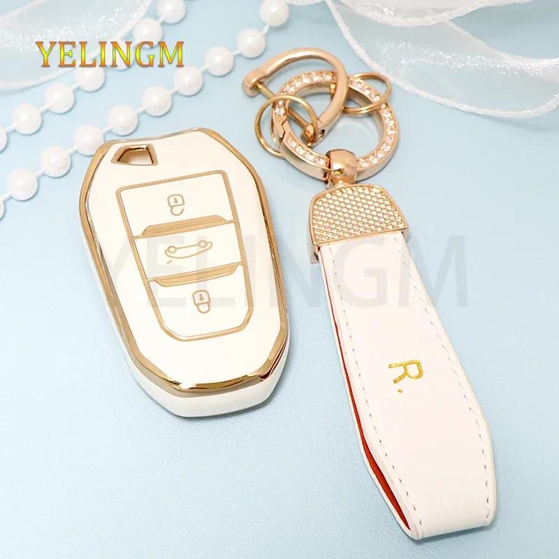 New Tpu Car Remote Key Case Cover Shell For Peugeot 308 408 508 2008 3008 4008 5008 Citroen C4 C4L C6 C3-Xr Picasso Ds3 Ds4 Ds5