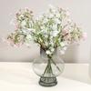 Real Touch Hydrangea Artificial Flowers Full Faux Hydrangea Flower with Stem Lifelike Large Fake Silk Flowers for Home Party Floral
