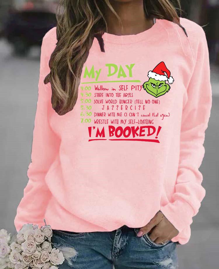 Unisex Christmas Green Grinch Hoodie with Letter Print