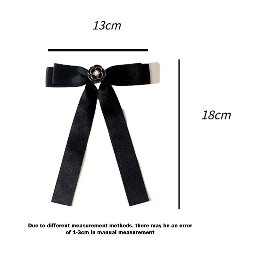 Rhinestone Shirt Brooch Simple Collar Texture Bowknot Accessories Bow Tie  School Student