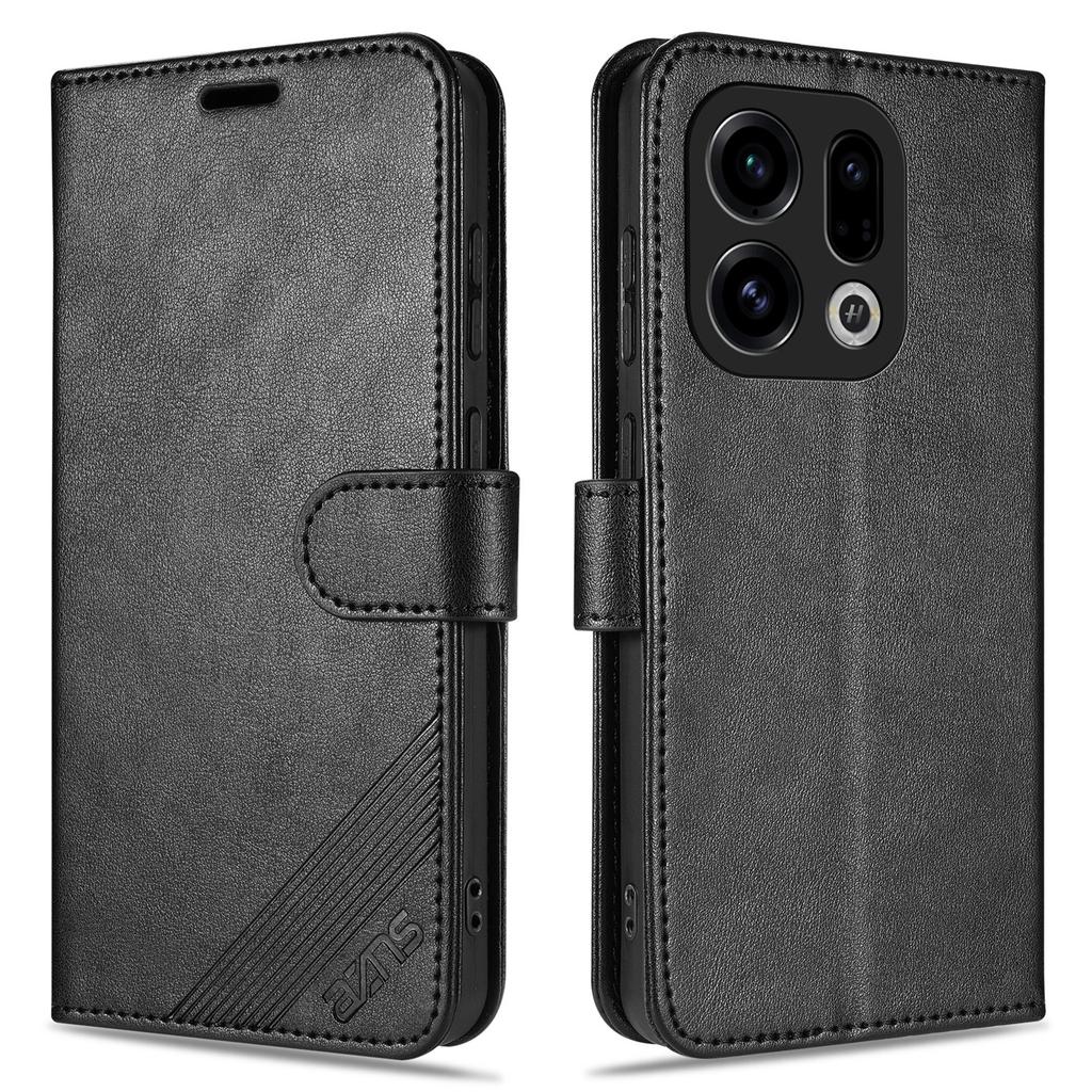 AZNS For Oppo Find X9 5G Case Anti-Scratch PU Leather Stand Wallet Phone Cover