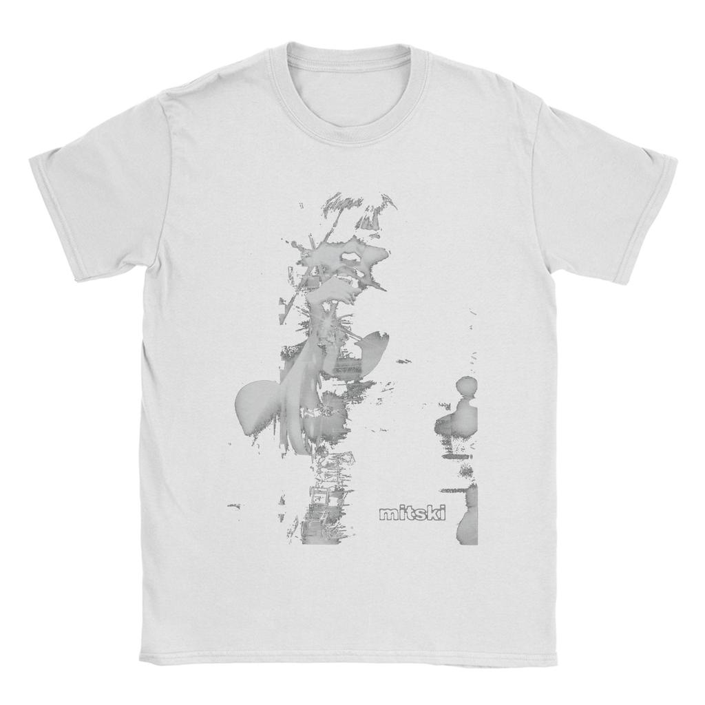 Zpěvačka Mitski   Pánská trička  Čistá bavlna Vtipná trička Kulatý výstřih Retro  Tričko Krátký rukáv Topy 4XL 5XL 6XL