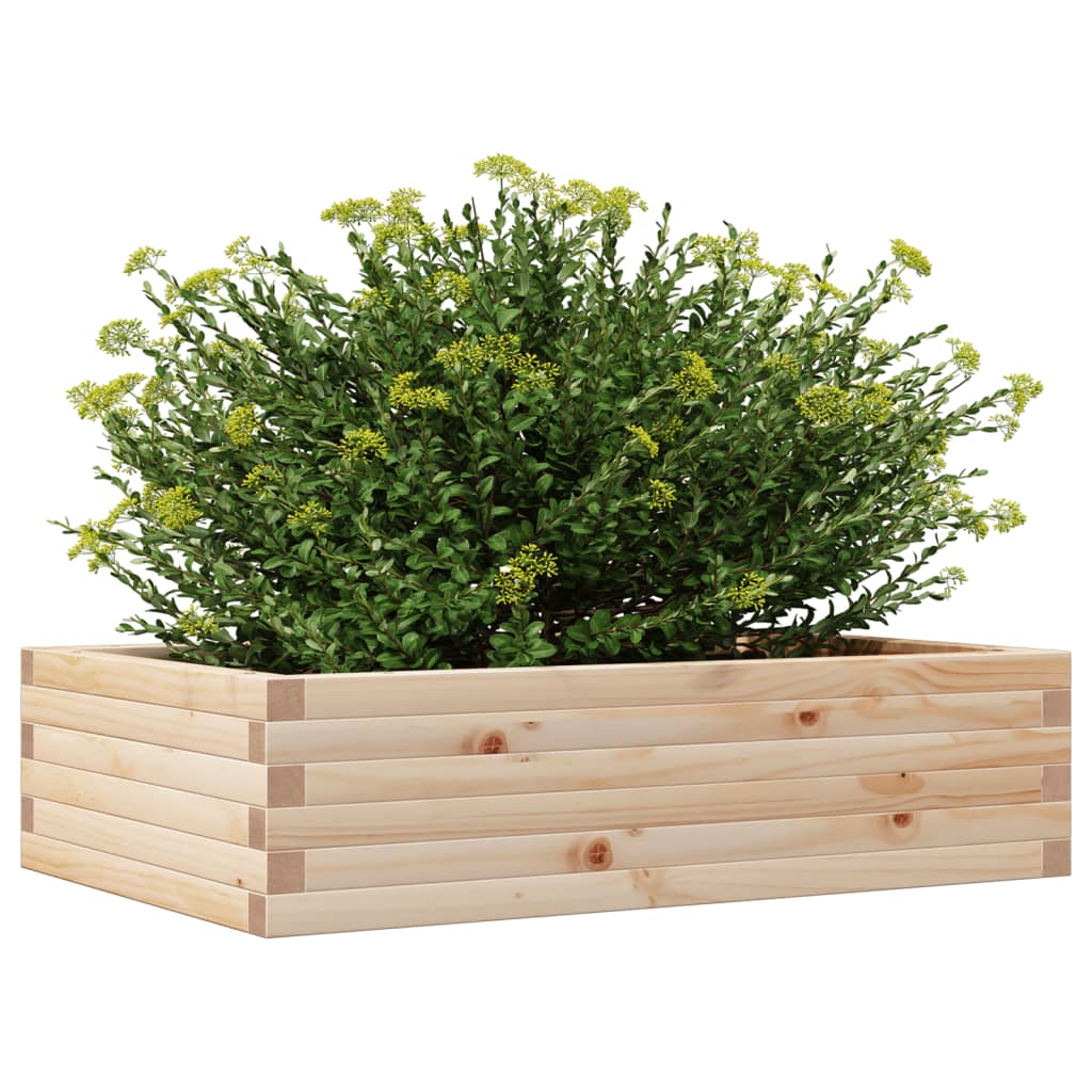Vidaxl Donica Ogrodowa, 90X60X23 Cm, Lite Drewno Sosnowe