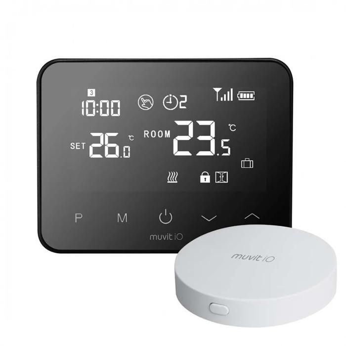 

Thermostat Intelligent - MUVIT IO - MIOSTH001 - Programmable - Wi-Fi - Noir