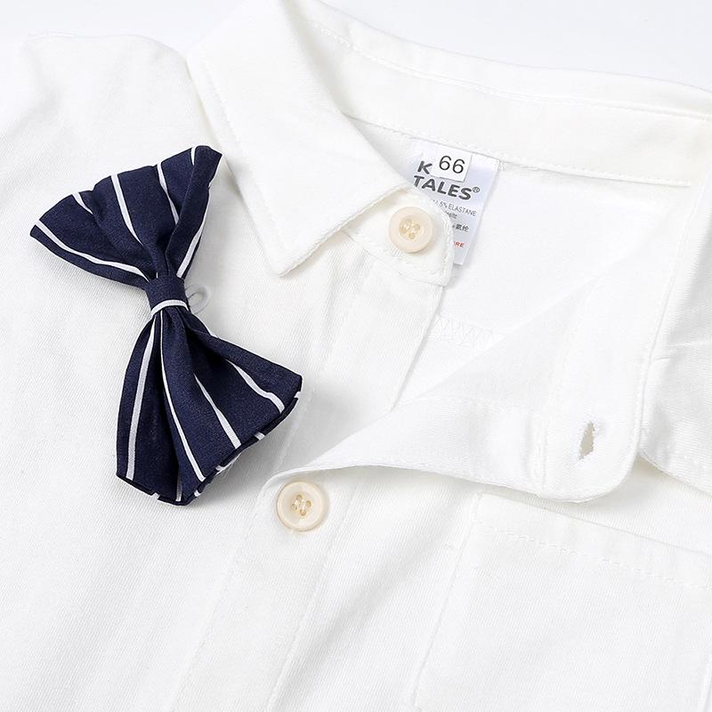 Tuta body con papillon da neonato gentleman