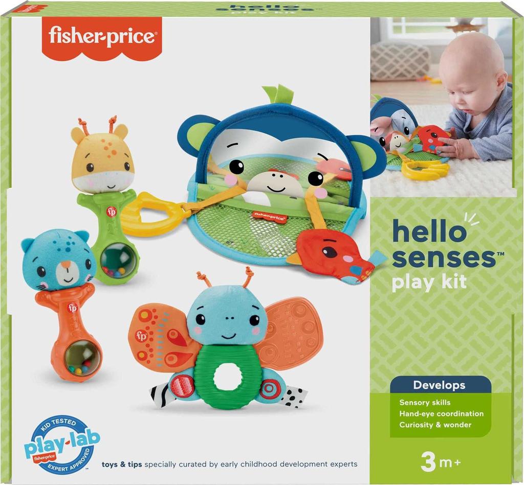 Fisher Price Exciting with the Five Toy Set 3 3 GWT73 Senses! ~From months~ See, hear, touch! [From months]