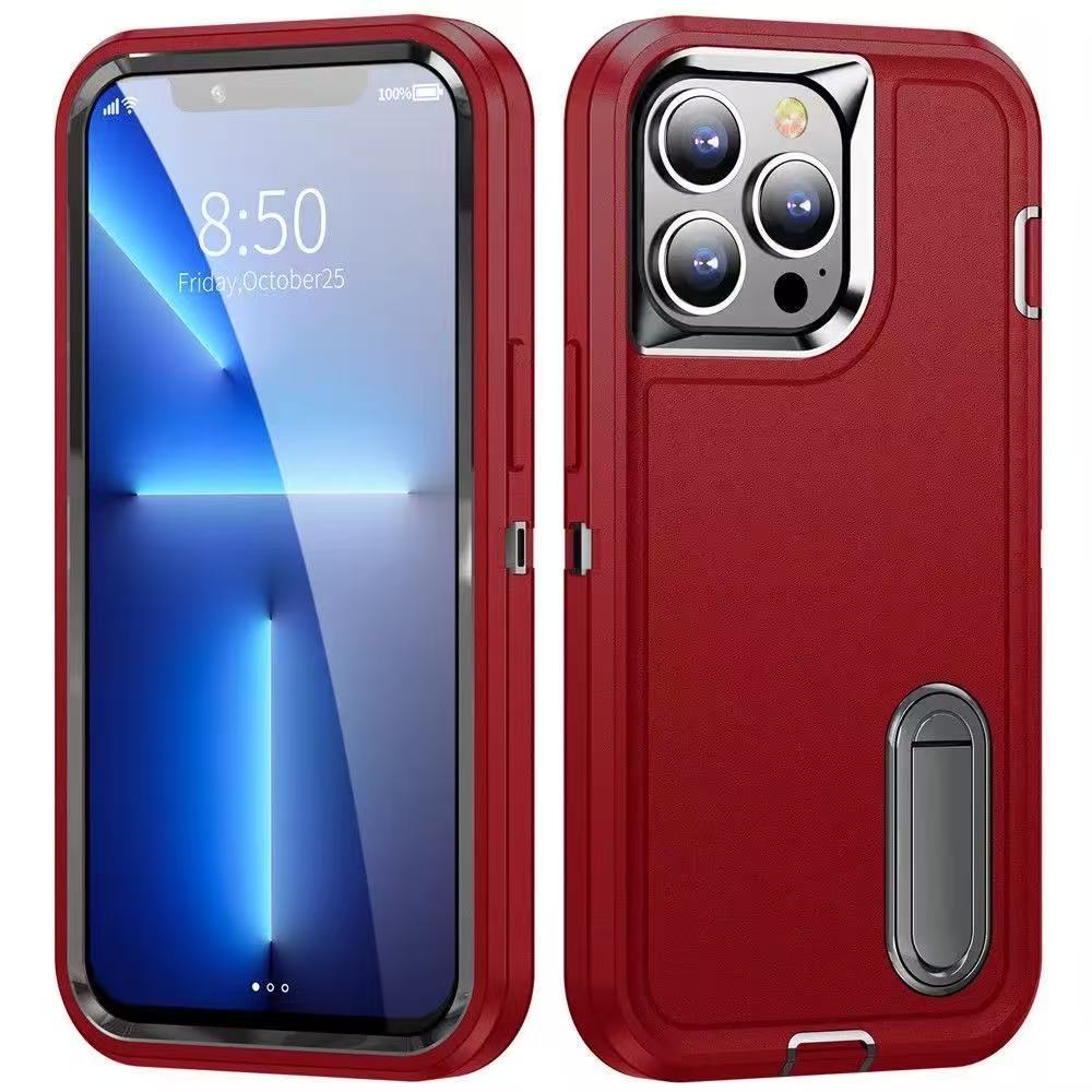 Armor Shockproof Defender Phone Case For iphone 11 12 13 14 15 Pro Max X XS XR XSMAX 7 8 Plus SE2 SE4 Hard PC+TPU Back Cover