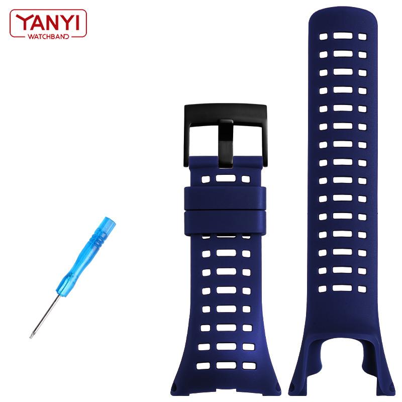 High-Quality Rubber Watchband For Suunto Ambit 1/2/2S/2R/3 Sport/3 Run/3 PEAK Watch Replacement Wrist Bands Flexible Strap