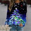 Women's Christmas Sweatshirt Casual Loose Pullover Top