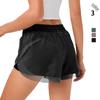 Women's Quick-Dry High-Waisted Running Shorts with Inner Lining